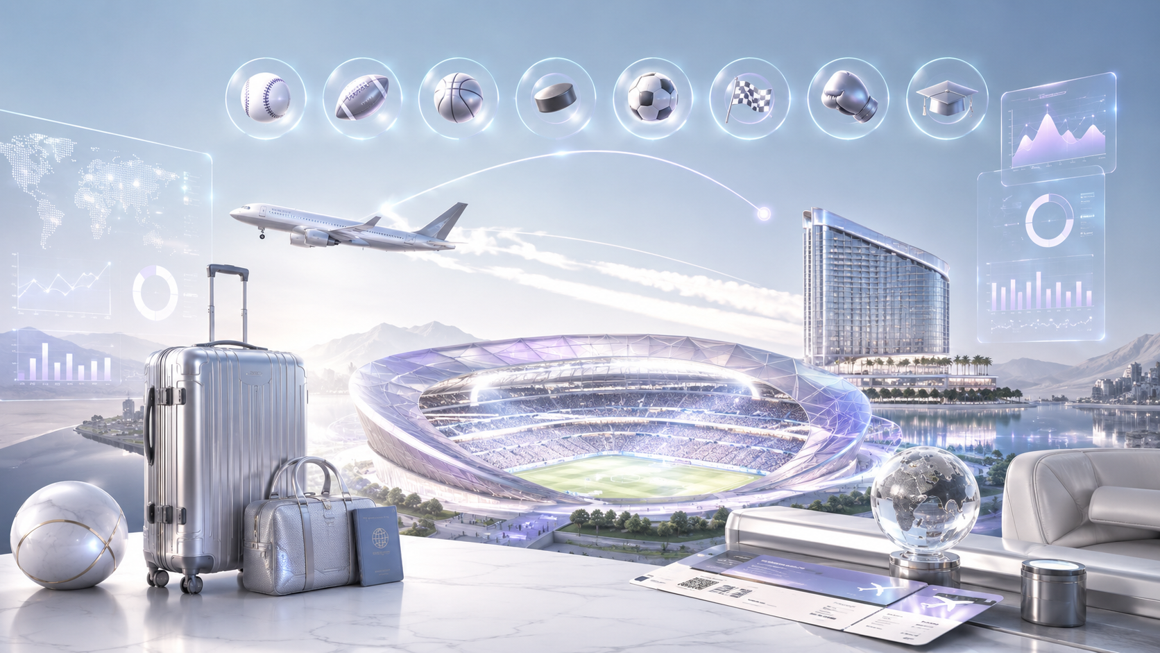 Sports travel planning visual